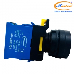 Nút Nhấn ON Có Đèn Màu Xanh Lá Master - Loại Tự Nhả