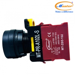 Nút Nhấn OFF Có Đèn Màu Đỏ Master - Loại Tự Nhả