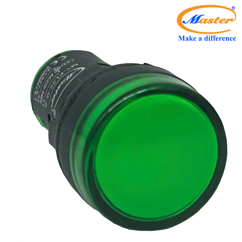 Đèn Báo Pha Xanh Lá Master - Loại Đầu Phẳng