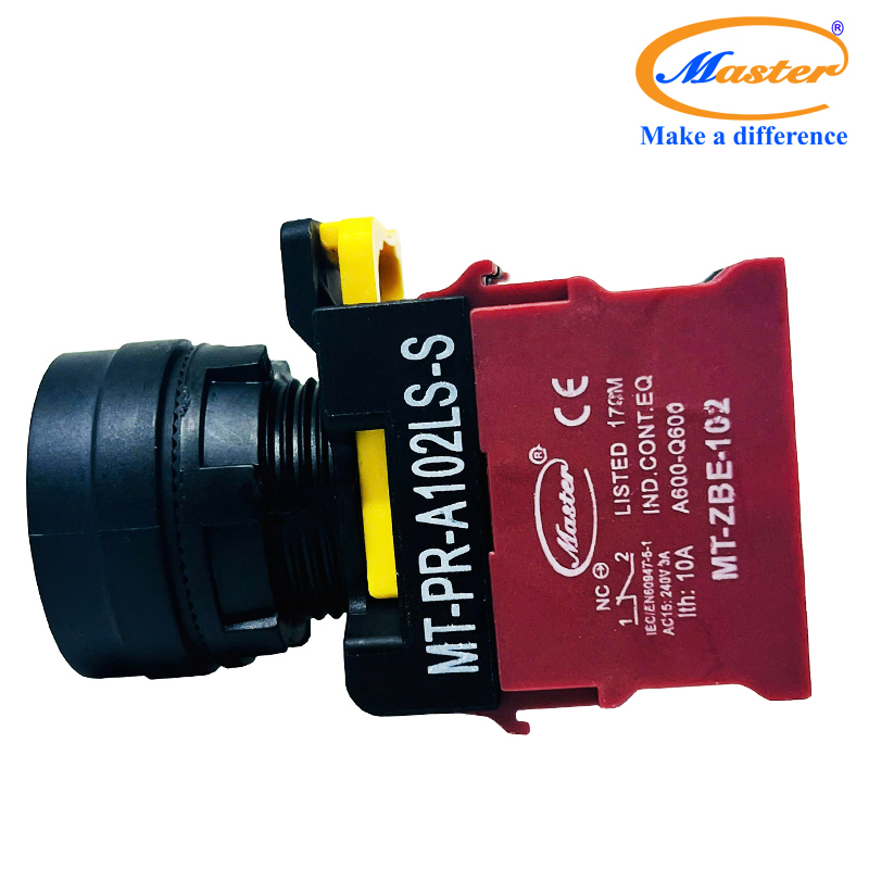 Nút Nhấn OFF Có Đèn Màu Đỏ Master - Loại Tự Giữ