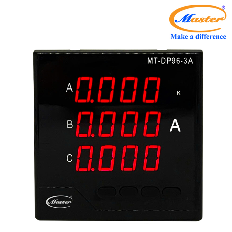 Đồng Hồ Đo Dòng Điện 3 Pha MT-DP96-3A Master