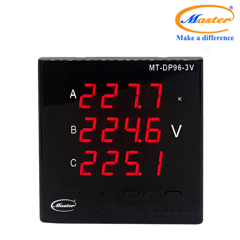 Đồng Hồ Đo Điện Áp 3 Pha MT-DP96-3V Master