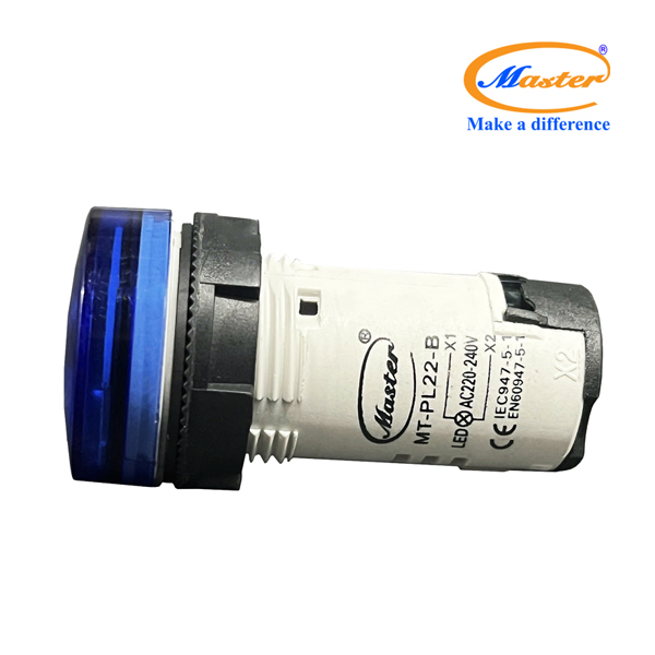 Đèn báo led xanh dương Master