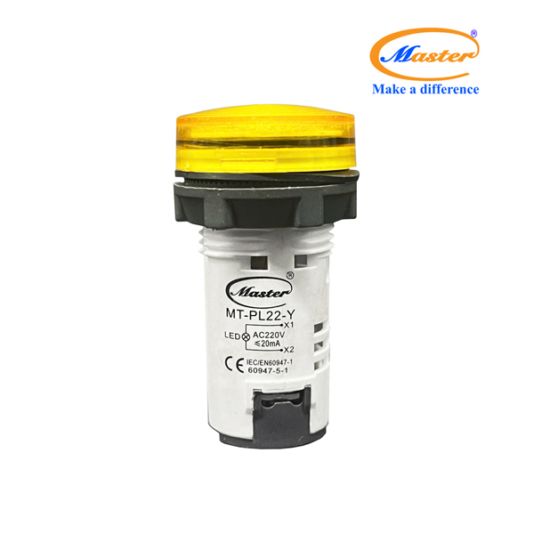 Đèn báo led vàng Master