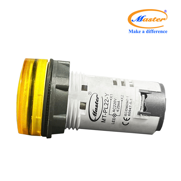 Đèn báo led vàng Master