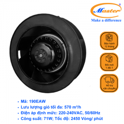 Quạt Hút Ly Tâm Lồng Sóc 190EAW Master
