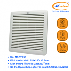 Miệng Gió Có Lọc Bụi Có Gioăng Kín Nước MT-VF250 Master