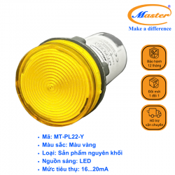 Đèn báo led vàng Master
