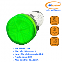 Đèn báo led xanh lá Master
