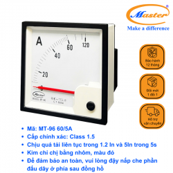 Đồng Hồ Đo Ampe MT-96 60/5A Master