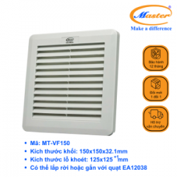 Miệng Gió Có Lọc Bụi Có Gioăng Kín Nước MT-VF150 Master