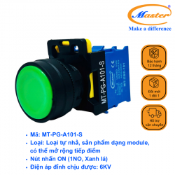 Nút nhấn xanh lá Master