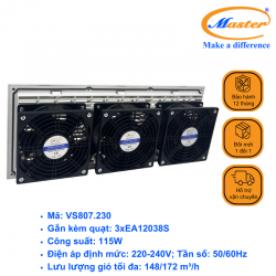 Quạt hút kèm miệng gió lọc bụi VS807.230 Master