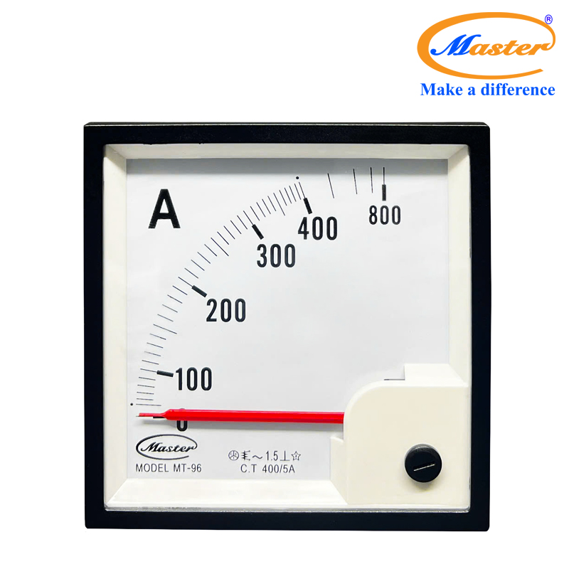 Đồng Hồ Ampe Analog 400/5A Class 1.5 96x96 MT-96 Master